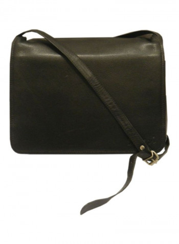 Leather Crossbody Bag Black