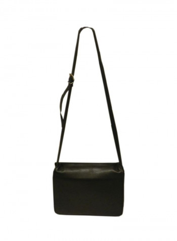 Leather Crossbody Bag Black