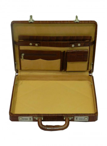 Leather Briefcase Brown