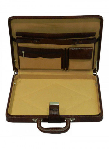 Leather Briefcase Brown