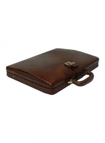 Leather Briefcase Brown