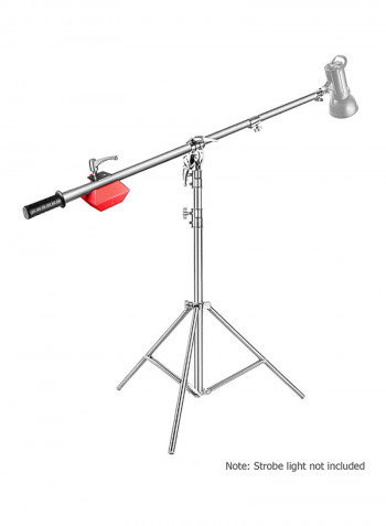 L2188 Stainless Steel Boom Light Stand Black/Red