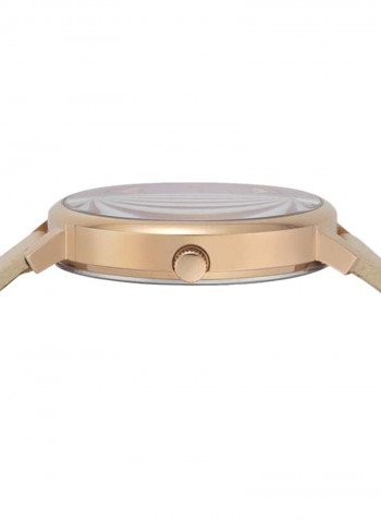 Women's Leather Analog Wrist Watch V WVSP1S0619