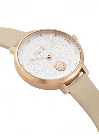 Women's Leather Analog Wrist Watch V WVSP1S0619