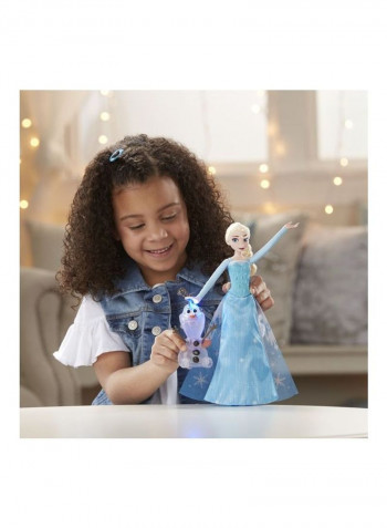 Disney Frozen Icy Lights Elsa Fashion Doll With Olaf