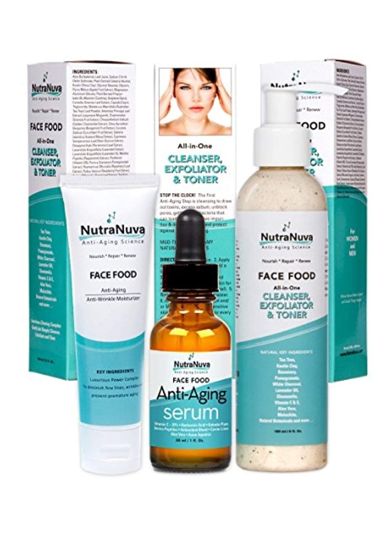 3-Piece Face Food Natural Skin Care Gift Set