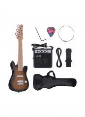 Electric Guitar Kit With Mini Amplifier Guitar Bag Strap And Audio Cable