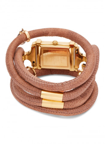 Women's Fabric Analog Wrist Watch143 GWW BROWN-SMOKEY QUARTZ