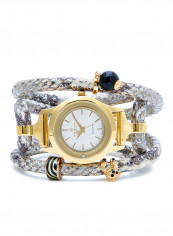 Women's Fabric Analog Wrist Watch300 GWBL SNAKE PASSION