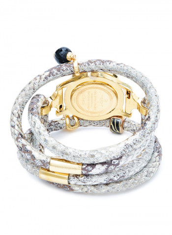 Women's Fabric Analog Wrist Watch300 GWBL SNAKE PASSION