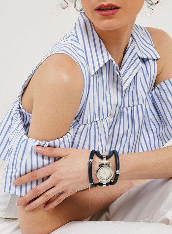 Women's Fabric Analog Wrist Watch