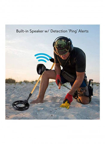 Waterproof Metal Detector Black/Beige