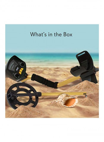 Waterproof Metal Detector Black/Beige