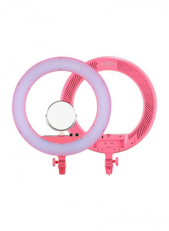 LED Ring Light 59x49.2x4centimeter Pink