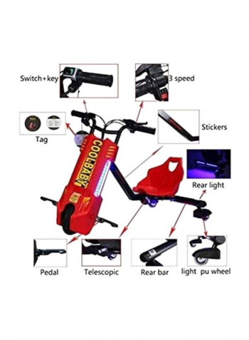 Drifting Electric Super Power Scooter Drift Toy With Bluetooth & Adjustable Bracket Speed