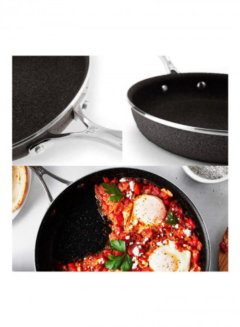 3-Piece Non-Stick Frying Pan Set Black 20.3 cm, 25.4 cm, 30.5 cm