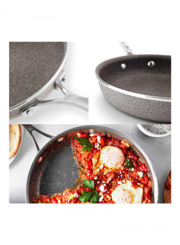 3-Piece Non-Stick Frying Pan Set Grey 20.3 cm, 25.4 cm, 30.5 cm