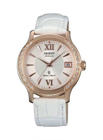 Women's Automatic Sapphire Crystal Dial Stone On Watch Case With Date Window