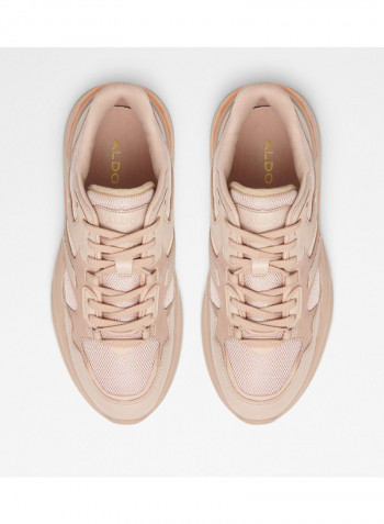 Koisa Lace-Up Low Top Sneakers Pink