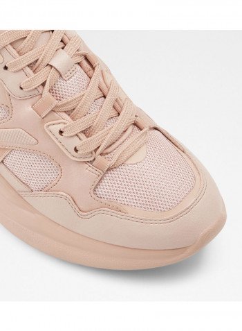 Koisa Lace-Up Low Top Sneakers Pink