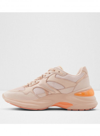 Koisa Lace-Up Low Top Sneakers Pink