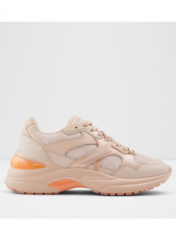 Koisa Lace-Up Low Top Sneakers Pink