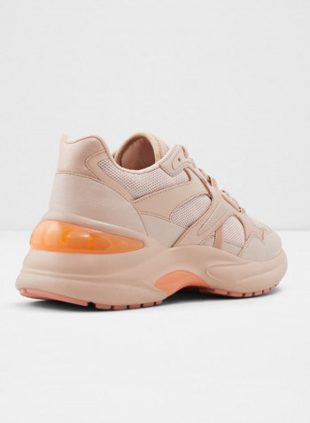 Koisa Lace-Up Low Top Sneakers Pink