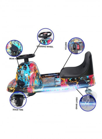 8-Piece Go Kart Electric Scooter With Protective Gears