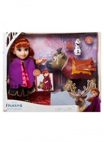 Frozen II Anna Doll With Sven And Olaf