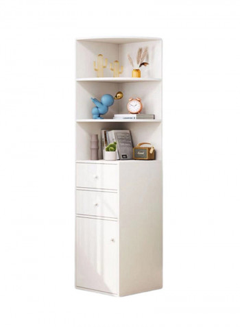 Wooden Corner Cabinet Beige