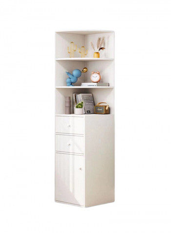 Wooden Corner Cabinet Beige