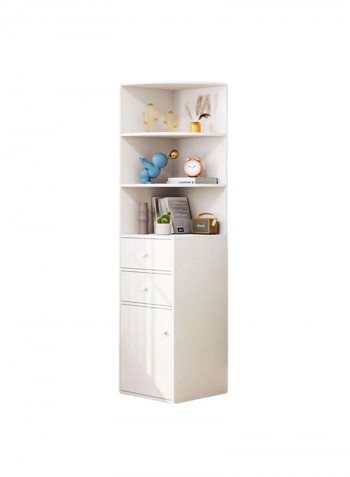 Wooden Corner Cabinet White