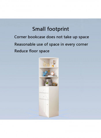 Wooden Corner Cabinet White