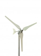 3-Blades Wind Turbine Generator White