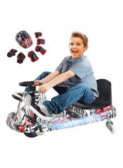 8-Piece Go Kart Electric Scooter With Protective Gears
