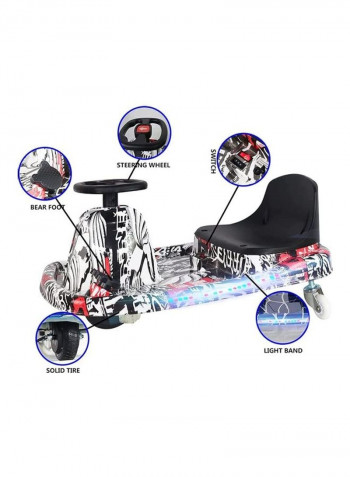 8-Piece Go Kart Electric Scooter With Protective Gears