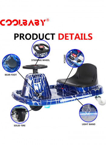 8-Piece Go Kart Electric Scooter With Protective Gears
