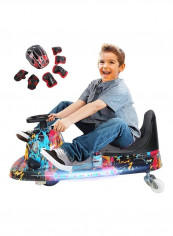 8-Piece Go Kart Electric Scooter With Protective Gears