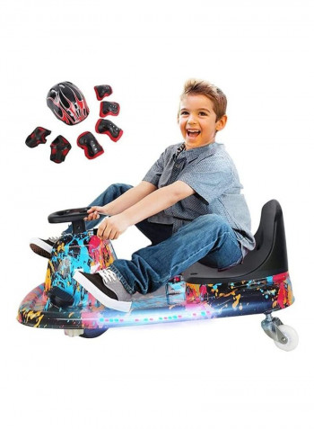 8-Piece Go Kart Electric Scooter With Protective Gears