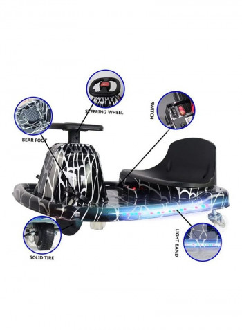 36V Electric Kids Car with Helmet 79 x 51 x 27cm