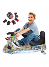 8-Piece Go Kart Electric Scooter With Protective Gears