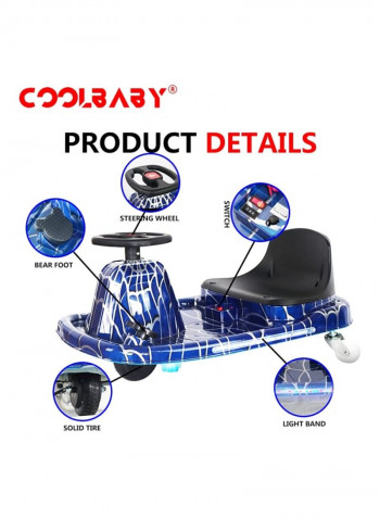 Electric Kid Crazy Car With Helmet 79 x 51 x 27cm