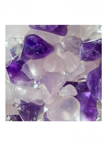 Wellness Gem Water Bottle Clear/Grey
