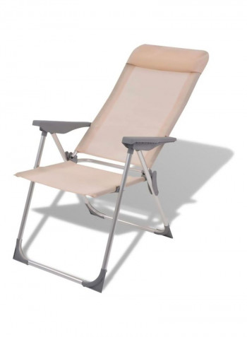 2-Piece Foldable Camping Chair Set 60x112x56centimeter