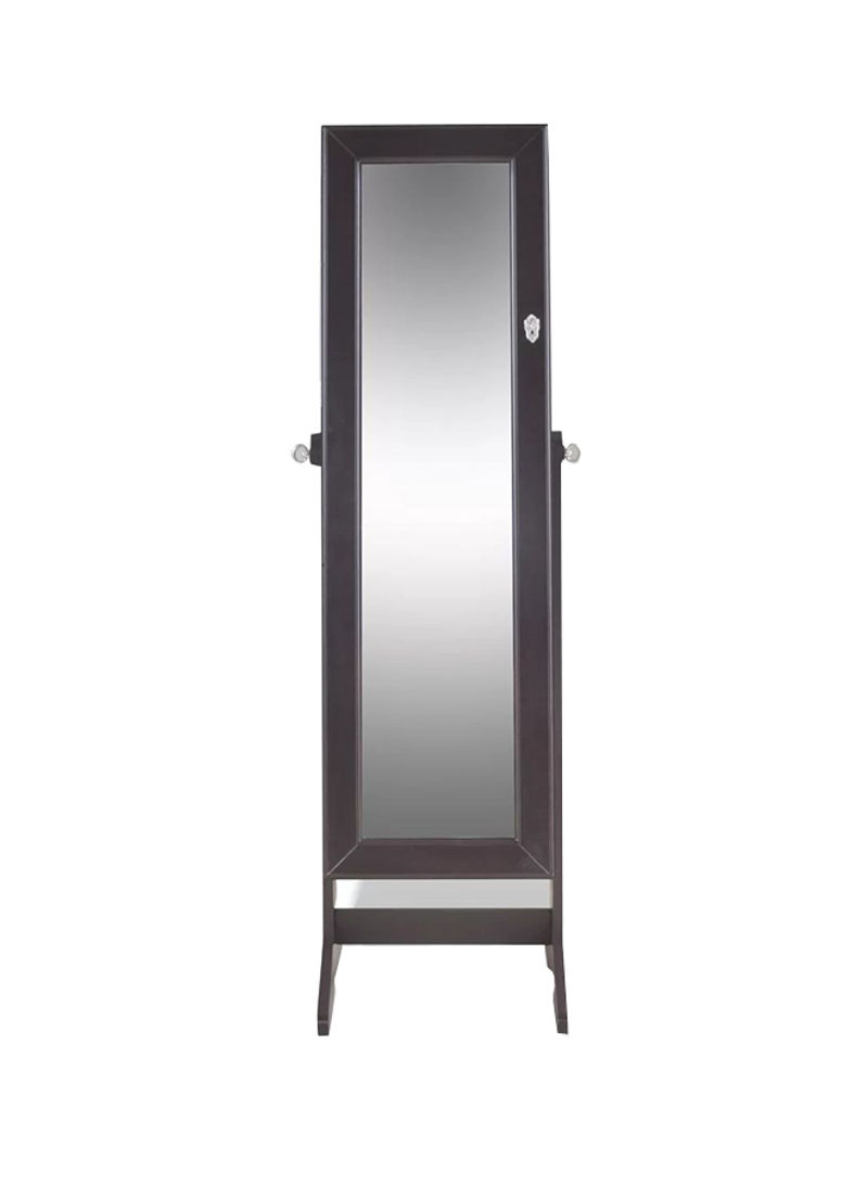 Jewelry Cabinet With Mirror Black