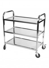 3-Tier Stainless Steel Dining Serveware Cart Silver S reviews 3-Tier Stainless Steel Dining Serveware Cart Silver S