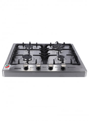 Table Top 4 Burner Gas Cooker GGH6391FST Silver