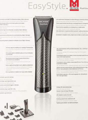 EasyStyle Professional Hair Clipper Black