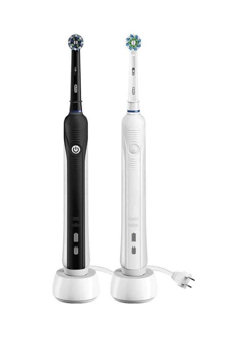 2-Piece Pro 1000 Electric Toothbrush Set White/Black