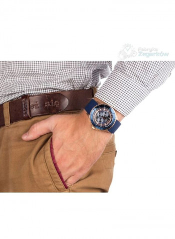 Men's Water Resistant Silicone Analog Watch W0485G1